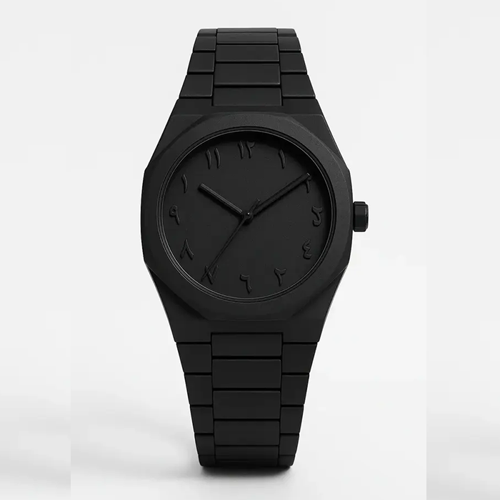 Modern Luxury Blackout Arabic Numeral Timepiece Men Watch
