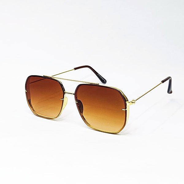 Golden Era Gradient Square Aviator Sunglasses For Men & Women